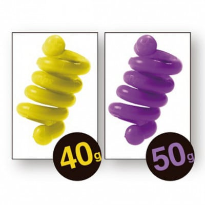 《2種:40g/50g》パイソンクラブコイル　イエロー&パープル　ゴルフ練習器具　エリートグリップ