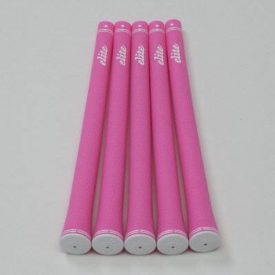 《バックラインなし/ディープピンク/5本》SX38　ゴルフ練習器具　エリートグリップ