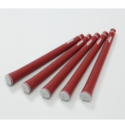 《バックラインあり/クラシックレッド/5本》MX51　ゴルフ練習器具　エリートグリップ