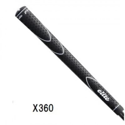 《バックラインなし/ブラック/5本》X360RUBBER　M58　ゴルフ練習器具　エリートグリップ