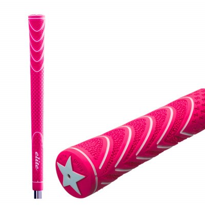 《バックラインなし/ピンク/5本》ツアースティングレースリム　ゴルフ練習器具　エリートグリップ