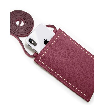 [MAROON] 本革マルチポシェット　SPUR (シュプール)
