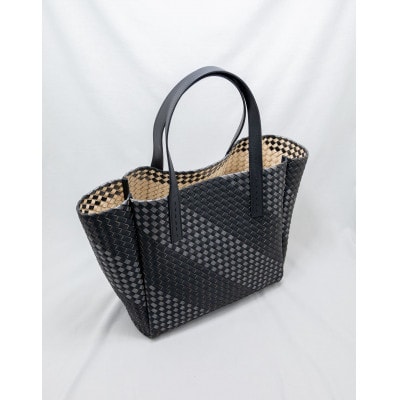 [BLACK] ホースレザーメッシュトートバッグ　MANGROVE (マングローブ)