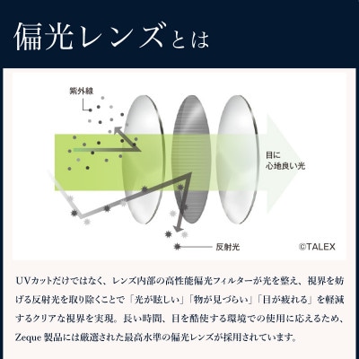 Zeque (ゼクー) 偏光サングラス Juno F-1855 イーズグリーン