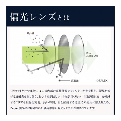 Zeque (ゼクー) 偏光サングラス Julia F-2141 ラスターオレンジ