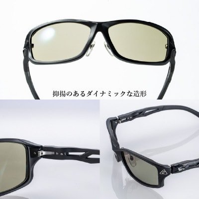 Zeque 偏光サングラス STELTH F-1925 マスターブルー・シルバーミラー