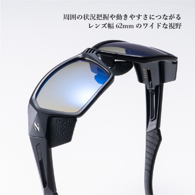 Zeque 偏光サングラス LOOF F-2040 トゥルービュースポーツ・ブルーミラー