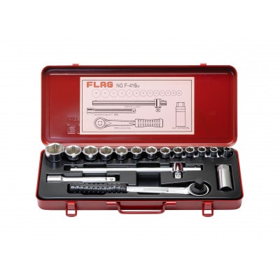 ソケットレンチセット F418M-F　　　差込角1/2inch(12.7mm)