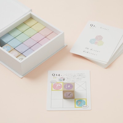 キューブ型の知育玩具 Poco a poco【にじいろキューブ(マグネット)】日本製 おもちゃ