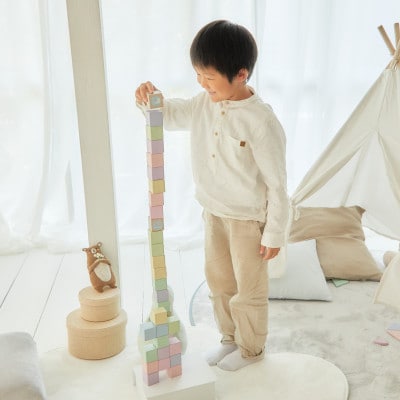 キューブ型の知育玩具 Poco a poco【にじいろキューブ】日本製 おもちゃ