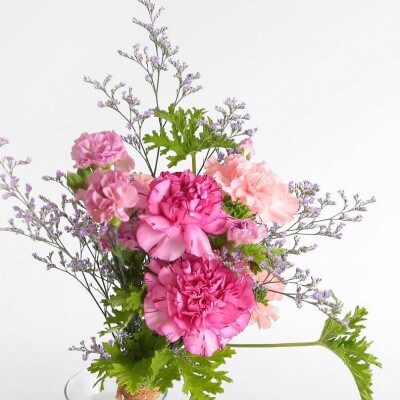 【母の日フラワーギフト】  生花ブーケ「ホホエミ」