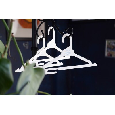 紙製ハンガー　PLA　FREE　ホワイト