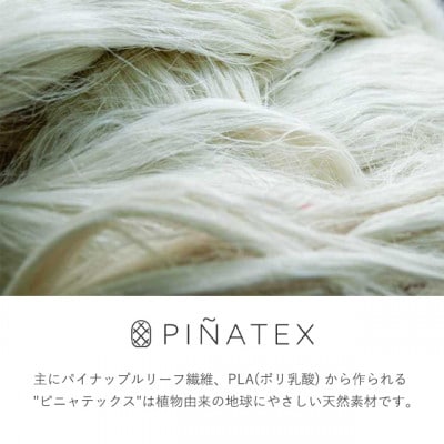【東大阪ブランド】パイナップルからできた二つ折り財布 インディゴブルー【PINAMORE】