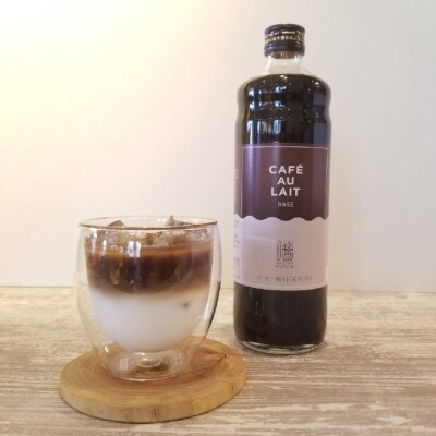 自家焙煎IRORI COFFEE ROASTERカフェオレベース(無糖)600ml×2本ギフトセット
