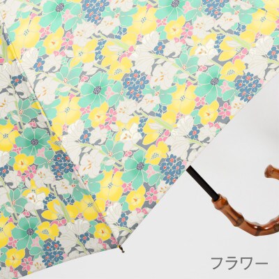 EMILY BURNINGHAM 晴雨兼用スライドショート傘 [フラワー]
