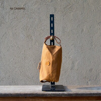 BOX POUCH　ボックスポーチ　KHG-BXP01T　【キャメル】