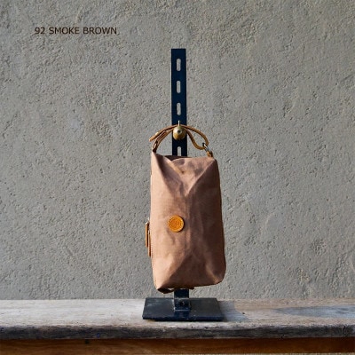 BOX POUCH　ボックスポーチ　KHG-BXP01T　【スモークブラウン】