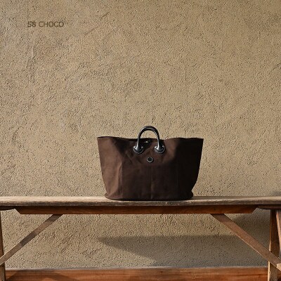 OVAL TOTE BAG　オーバルトートバッグ　KHG-OBT01T　【チョコ】