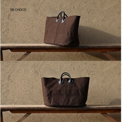 OVAL TOTE BAG　オーバルトートバッグ　KHG-OBT01T　【チョコ】