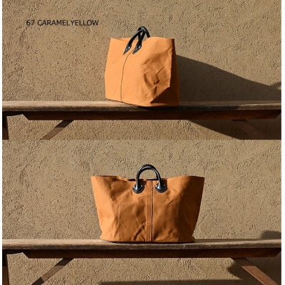 OVAL TOTE BAG　オーバルトートバッグ　KHG-OBT01T　【キャラメルイエロー】
