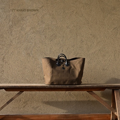 OVAL TOTE BAG　オーバルトートバッグ　KHG-OBT01T　【カーキブラウン】