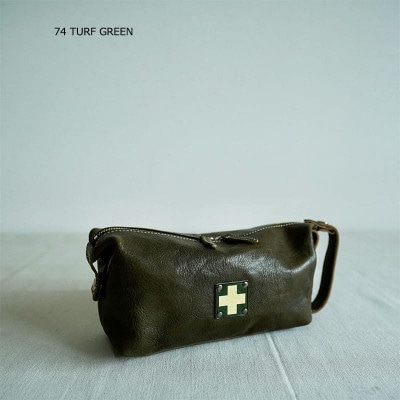 BOX POUCH　ラウンドポーチ　KHG-WBP01T　【ターフグリーン】