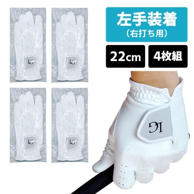 [左手装着(右打ち用)][22cm]Larouge オールウェザーソフトフィットグローブ4枚組