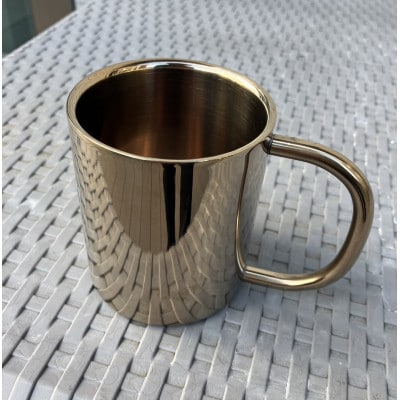 ステンレスストレートマグ(シャンパンゴールド)