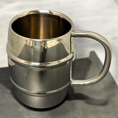 ステンレス樽型マグ(シャンパンゴールド)