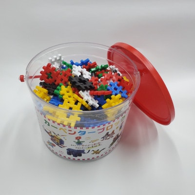 知育おもちゃ　カーペンターブロック　大バケツ　6色