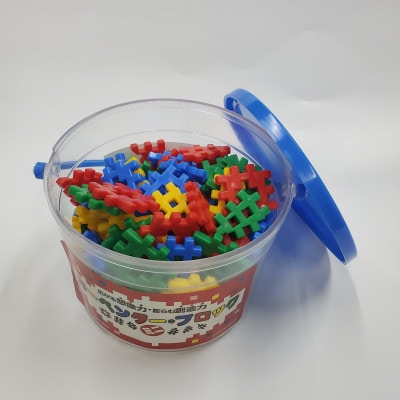 知育おもちゃ　カーペンターブロック　小バケツ　4色