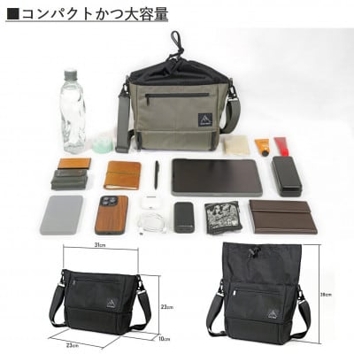 【RATEL WORKS】AURORA SHOULDER BAG (ブラック)