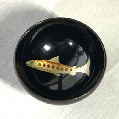 蒔絵付酒盃「やまめ」