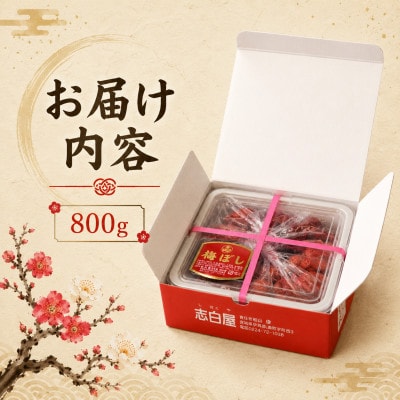 〔おふくろさんの味〕手づくり梅ぼし800g