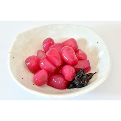 宮城県産　伝統の味が光る「しそらっきょう」 700g