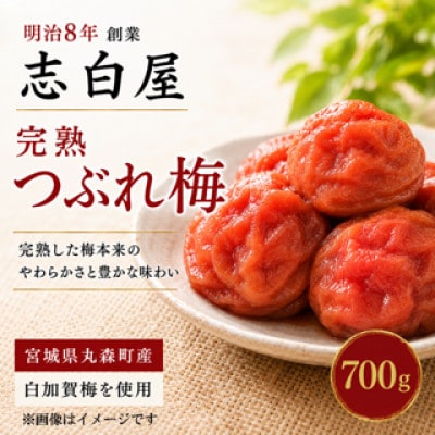 志白屋　完熟つぶれ梅700g