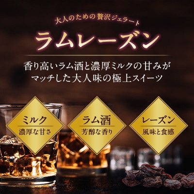 大満足!＼訳ありサイズ/本格イタリアンジェラート　ラムレーズン　1L(1L×1個)