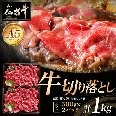 仙台牛切り落とし　500g×2パック