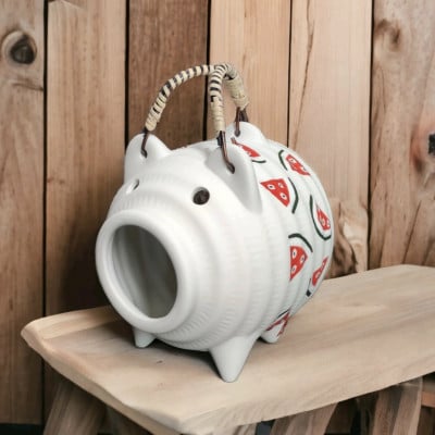 スイカ、すいか、スイカ!柄　蚊取り豚