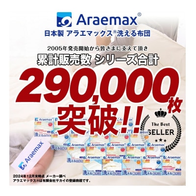 アラエマックス　ダクロン洗える2枚合わせ掛布団　ダブル(araeru-0016)
