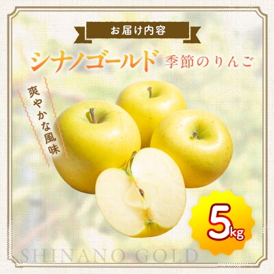 【先行受付】季節のりんご『シナノゴールド』(5kg)