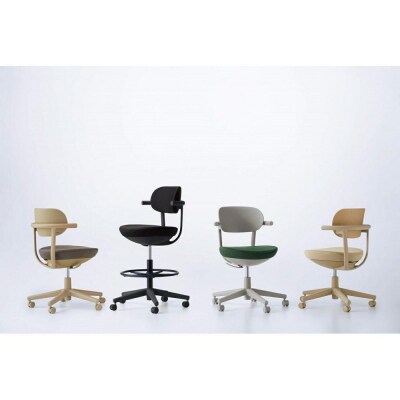 コクヨチェアー　パロ(ソフトベージュ・ベージュ)カーペット用(Wキャスター)　在宅ワーク・テレワーク