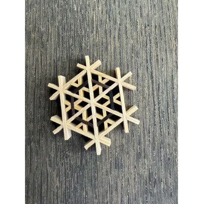 伝統工芸にふれる、組子体験　Aコース(組子のアクセサリー)(箸置き)