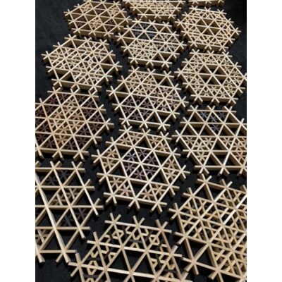 伝統工芸にふれる、組子体験　Bコース(組子コースター)