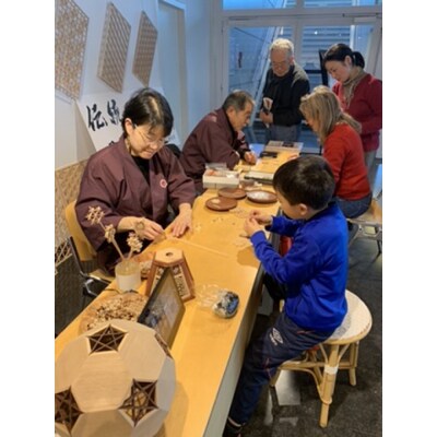 伝統工芸にふれる、組子体験　Fコース(組子鍋敷き)(パズル)