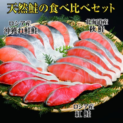 紅鮭・秋鮭・沖獲れ鮭切身セット A-41004