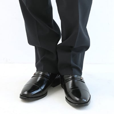 紳士靴 カンガルー革ビジネス 5cmアップシークレットシューズ ブラック 26cm No.716