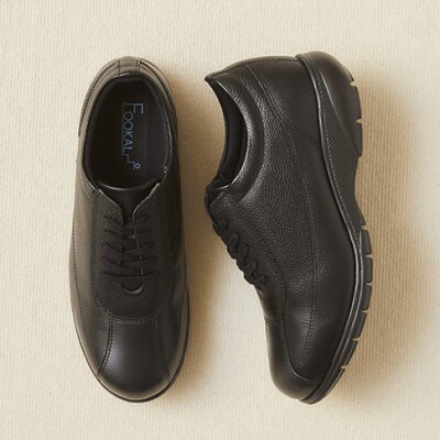 【FookaL】23.5cm フッカル3Eクッション&軽量レディースシューズ　851　ブラック