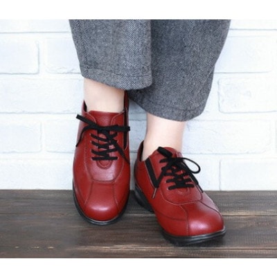 【FookaL】23.0cm フッカル3Eクッション&軽量レディースシューズ　851　レッド