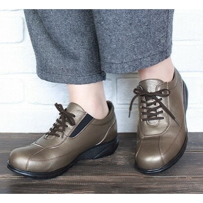 【FookaL】24.5cm フッカル3Eクッション&軽量レディースシューズ　851　ブロンズ